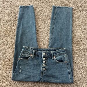 NWOT Wild Fable High Rise Straight Ankle Blue Denim Jeans Size 2